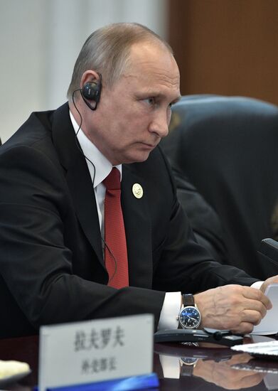 President Vladimir Putin's working visit to China