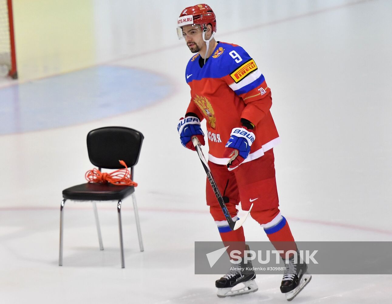 Russian national hockey team holds training session