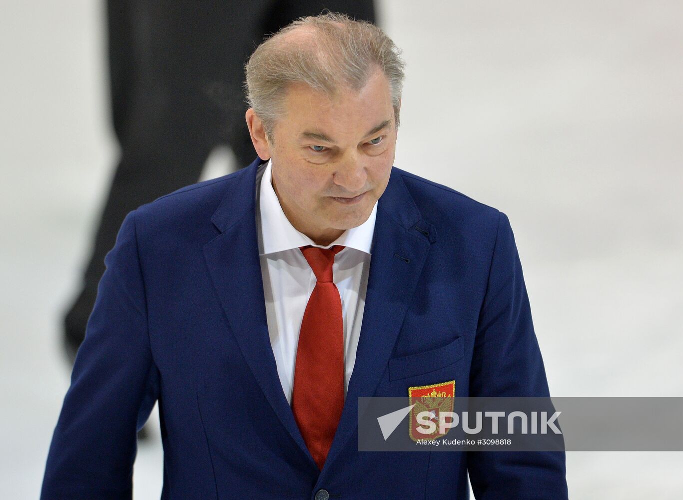 Russian national hockey team holds training session