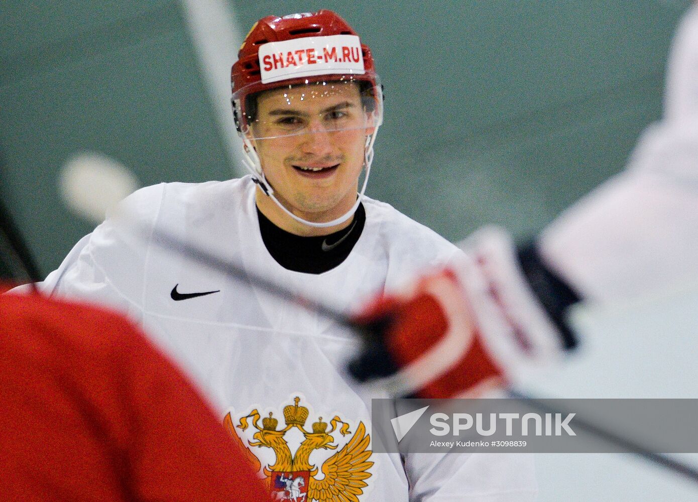 Russian national hockey team holds training session