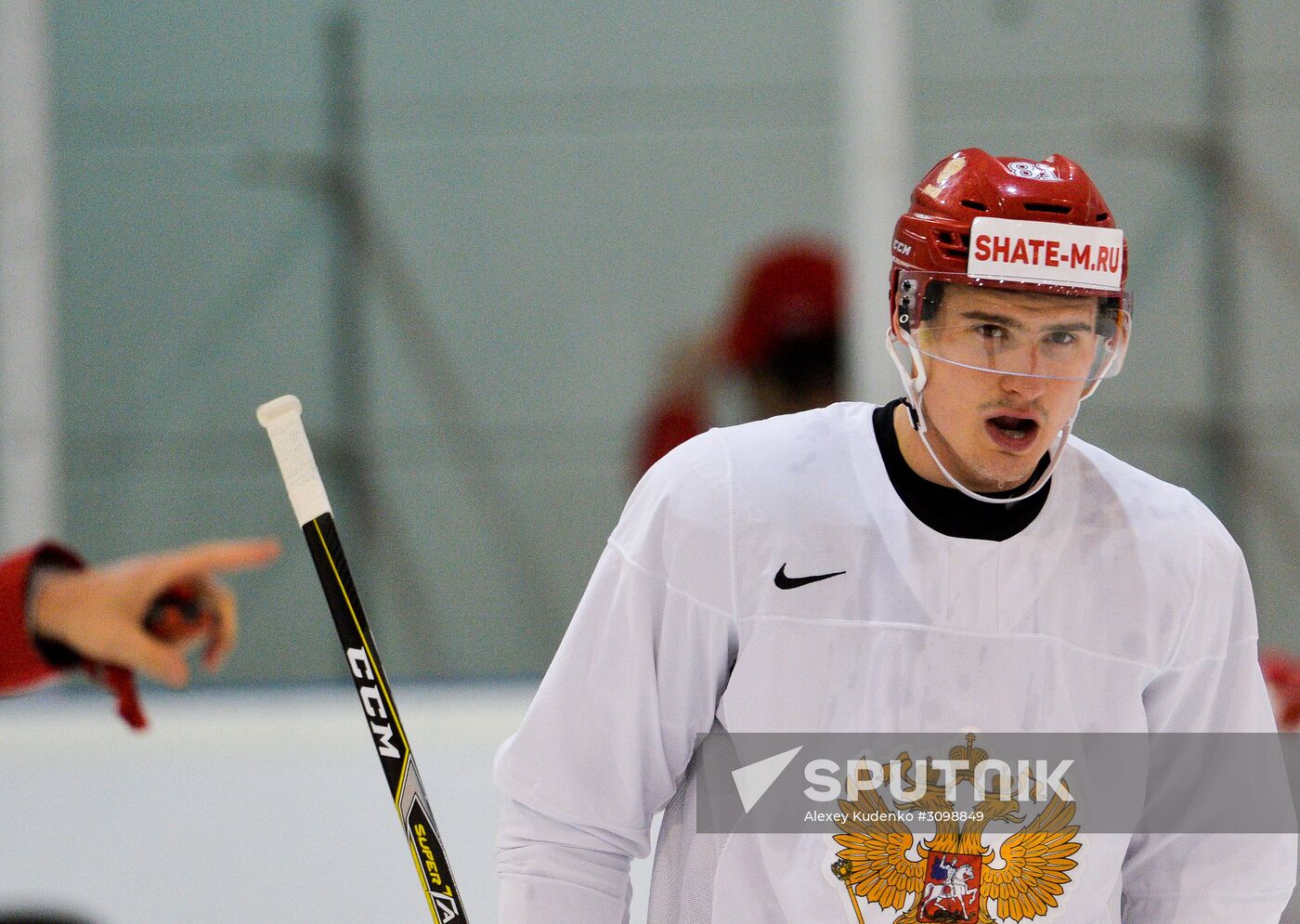 Russian national hockey team holds training session