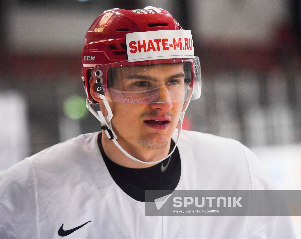 Russian national hockey team holds training session