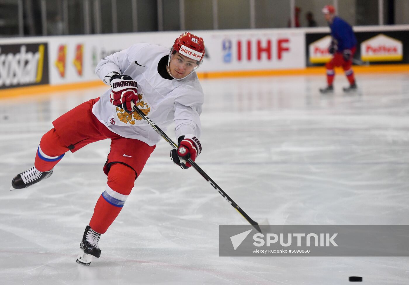 Russian national hockey team holds training session