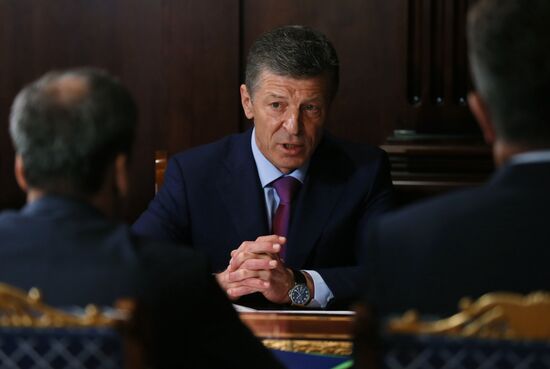 Russian Prime Minister Dmitry Medvedev chairs meeting with his deputies