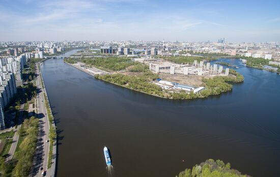 Nagatino bottom land in Moscow
