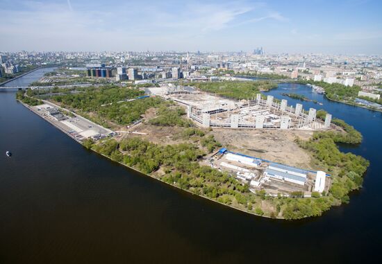 Nagatino bottom land in Moscow