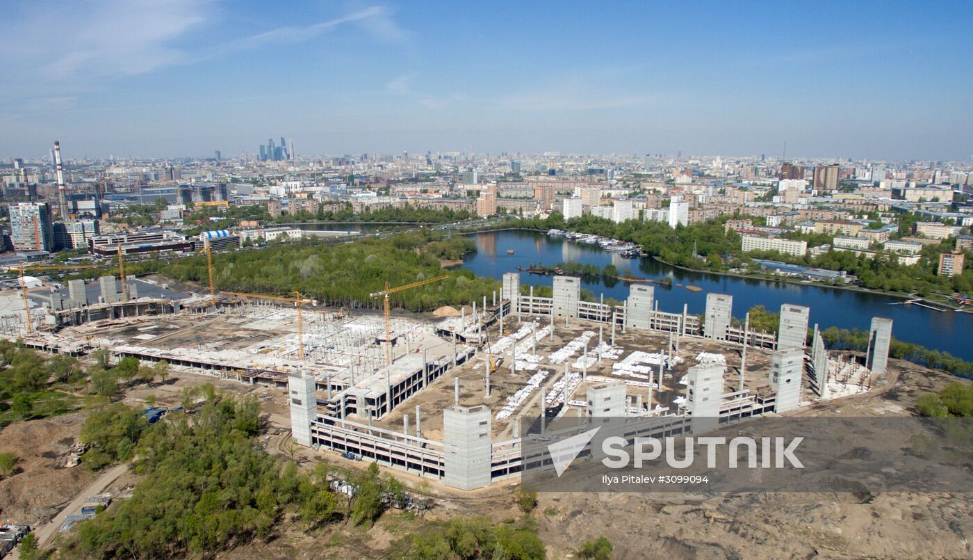 Nagatino bottom land in Moscow