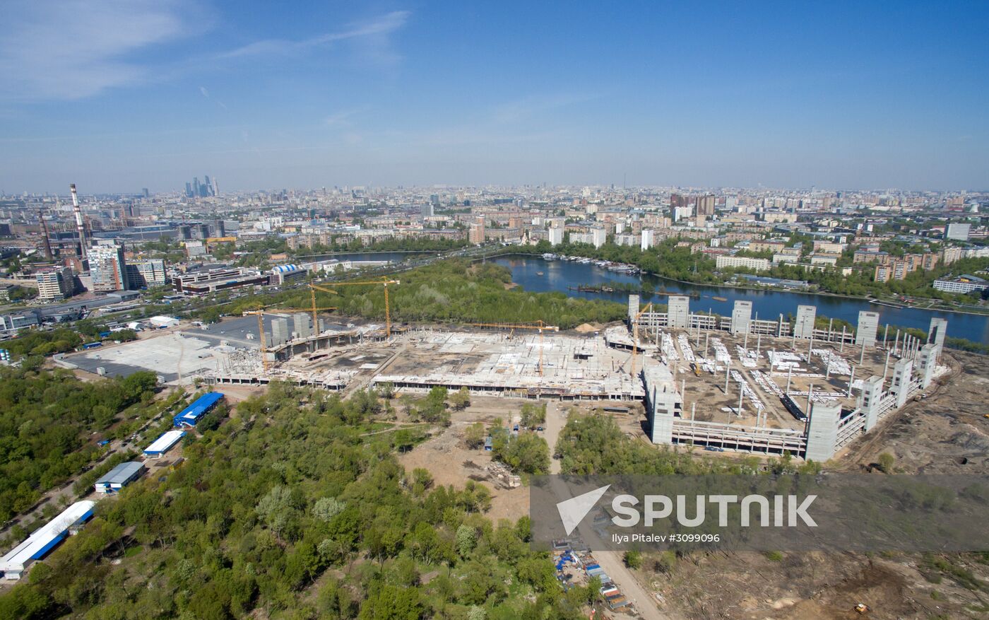 Nagatino bottom land in Moscow