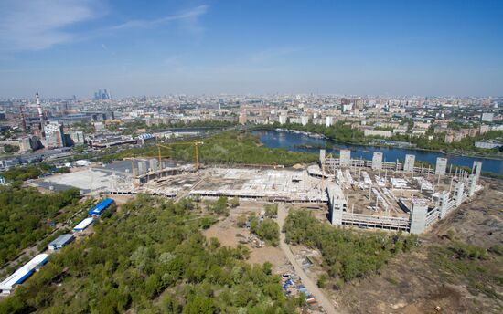 Nagatino bottom land in Moscow