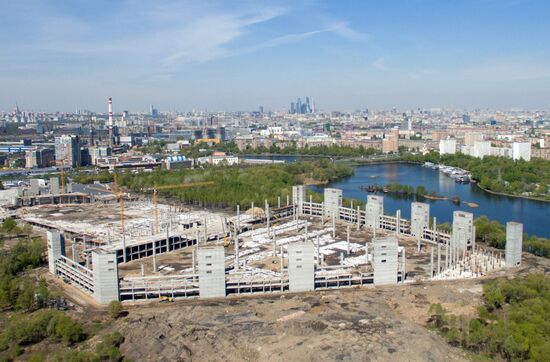 Nagatino bottom land in Moscow