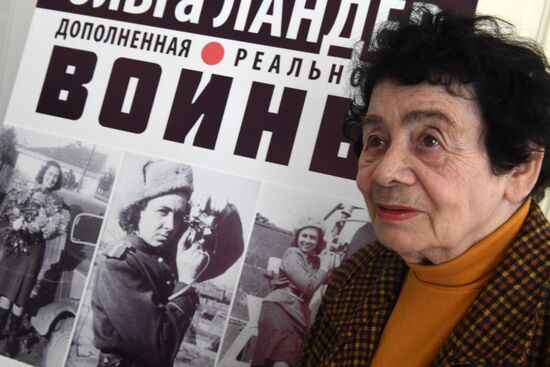 Unveiling photo exhibition "Olga Lander. Expanded reality of war"