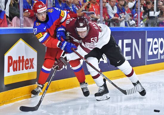 Ice Hockey World Championship. Russia vs. Latvia