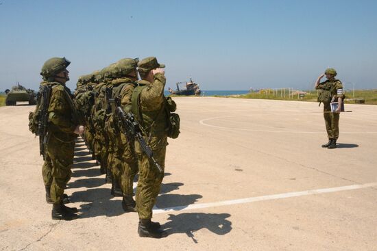 Joint Russian-Syrian military exercise in Tartous