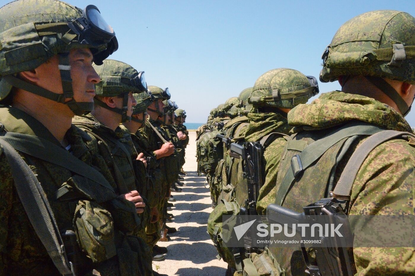 Joint Russian-Syrian military exercise in Tartous