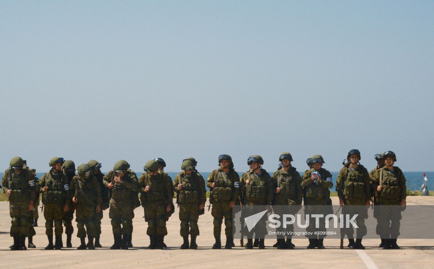 Joint Russian-Syrian military exercise in Tartous