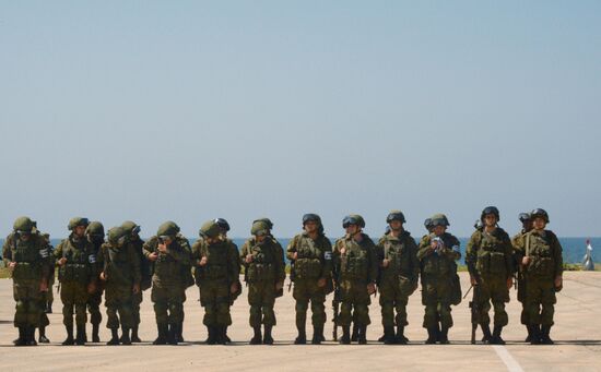 Joint Russian-Syrian military exercise in Tartous