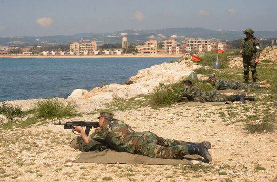 Joint Russian-Syrian military exercise in Tartous