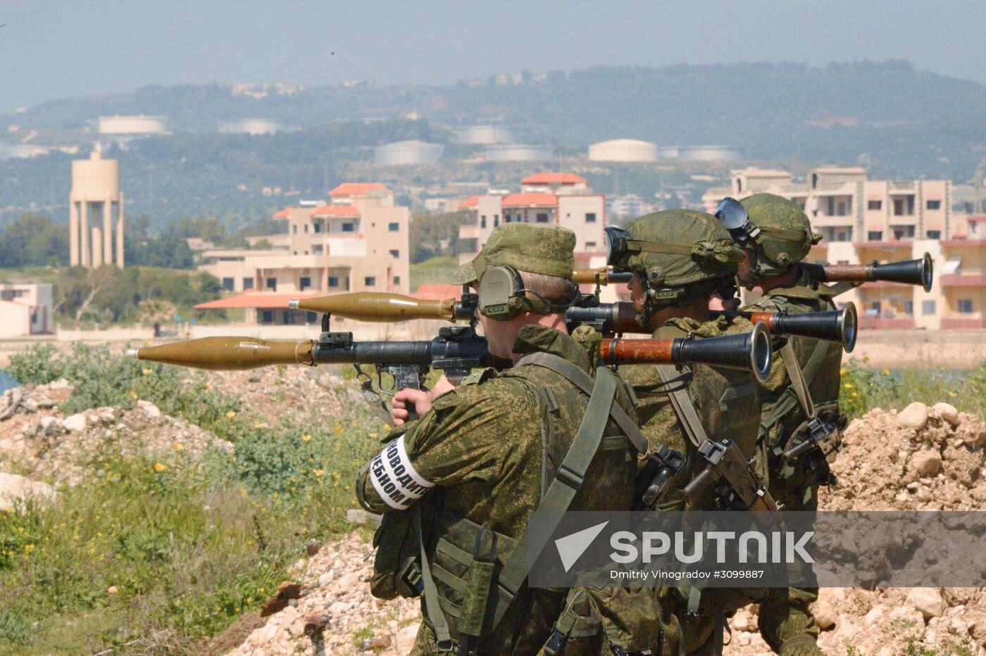 Joint Russian-Syrian military exercise in Tartous