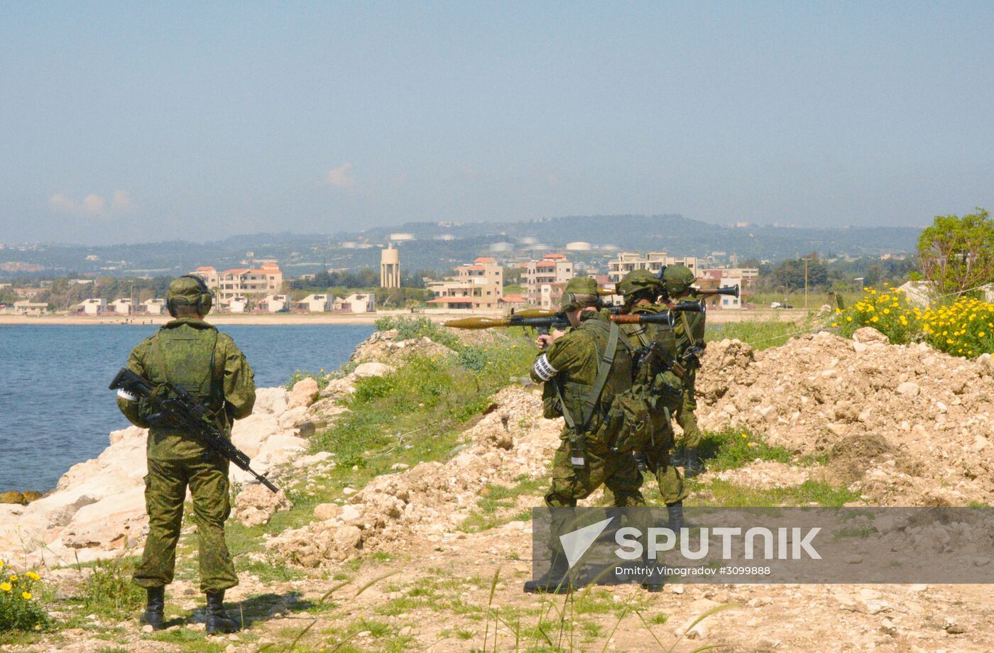 Joint Russian-Syrian military exercise in Tartous