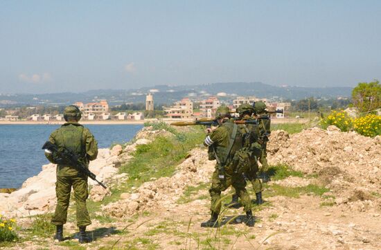 Joint Russian-Syrian military exercise in Tartous