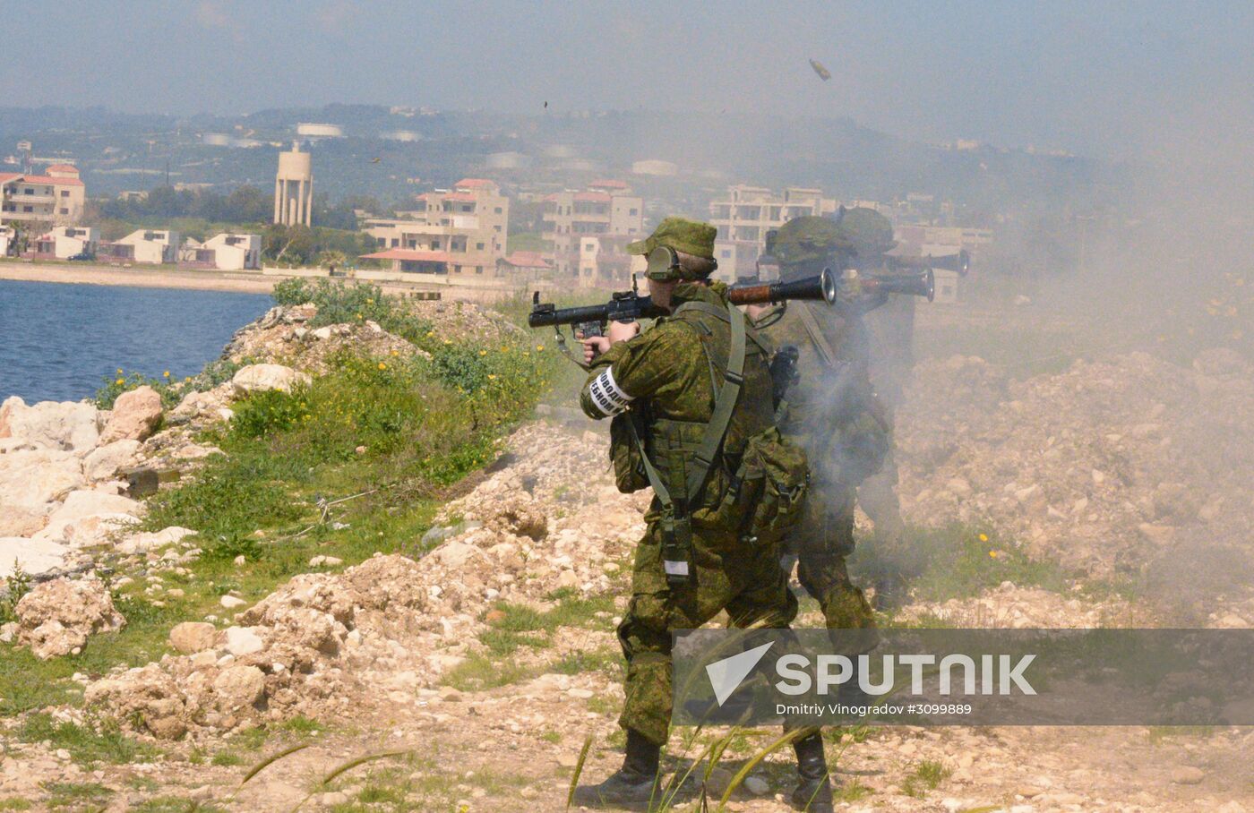 Joint Russian-Syrian military exercise in Tartous