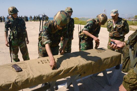 Joint Russian-Syrian military exercise in Tartous