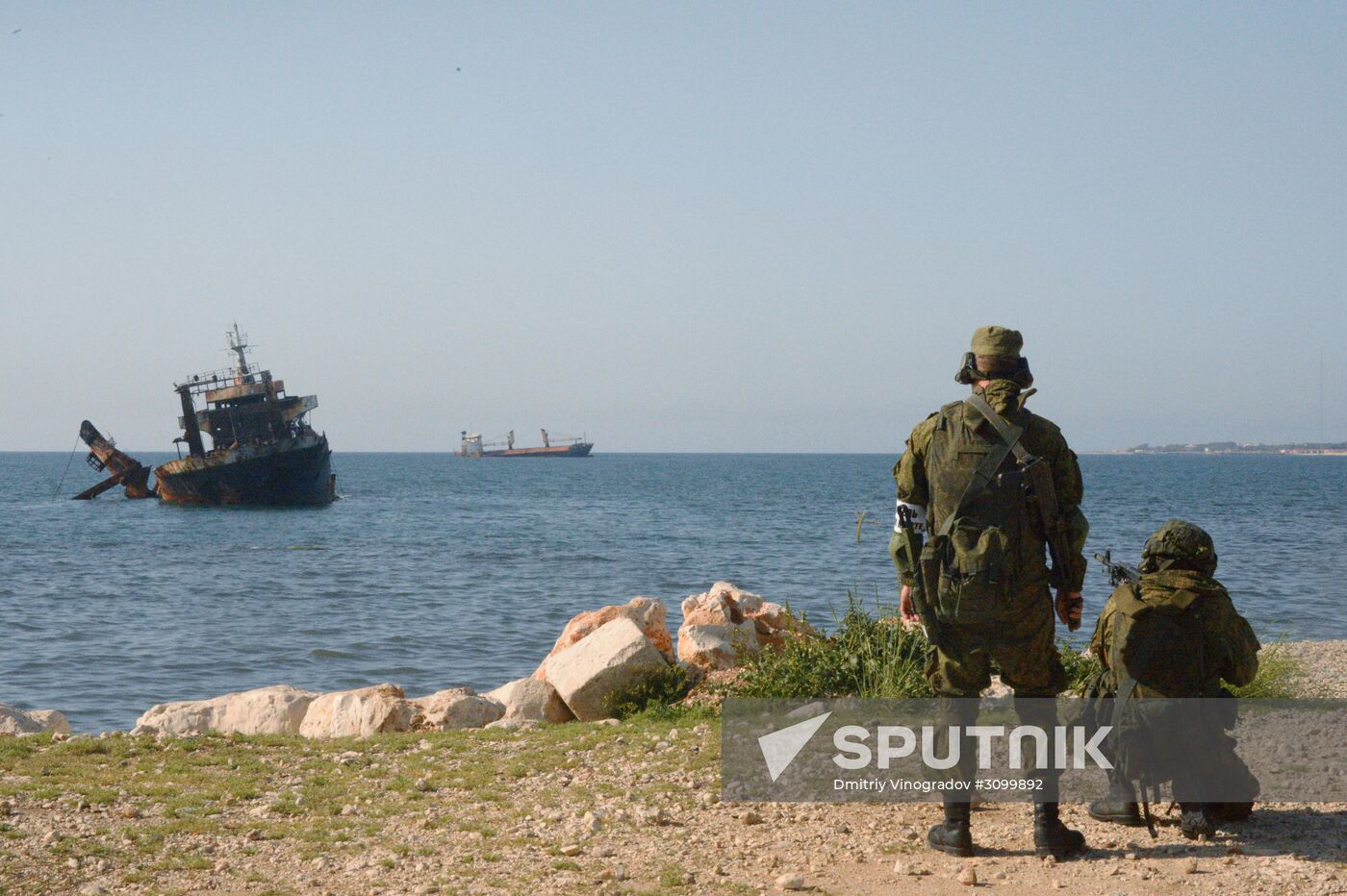Joint Russian-Syrian military exercise in Tartous