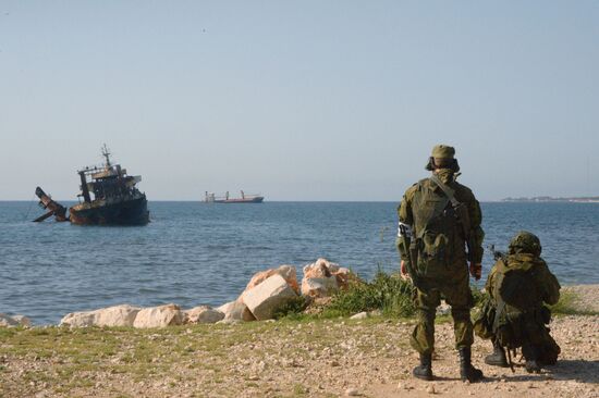 Joint Russian-Syrian military exercise in Tartous