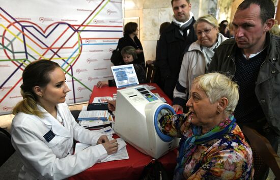 Moscow Metro hosts Know Your Blood Pressure project