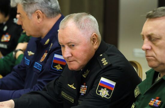 Russian President Vladimir Putin holds meeting with leaders of Defense Ministry and Military-Industrial Complex