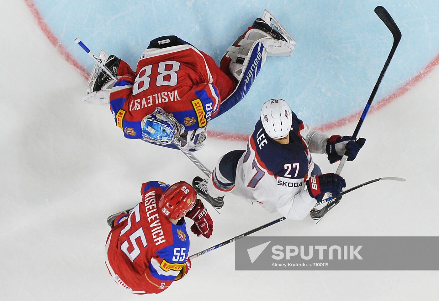 2017 IIHF World Championship. Russia vs USA