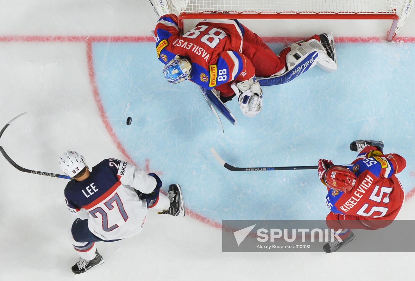 2017 IIHF World Championship. Russia vs USA