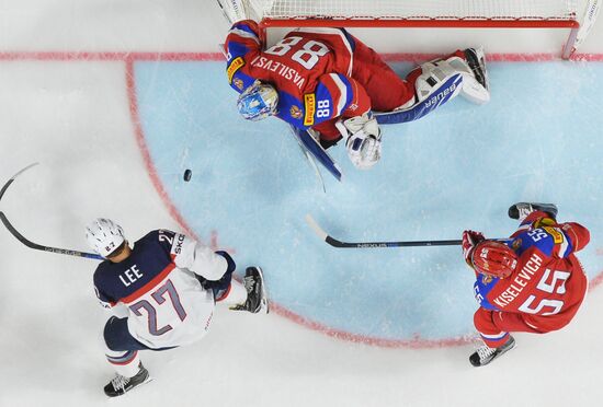 2017 IIHF World Championship. Russia vs USA