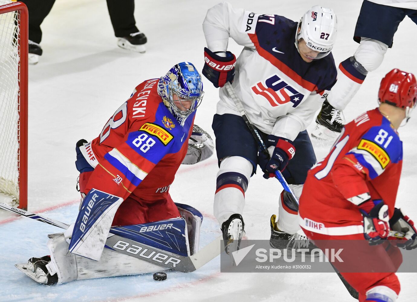 2017 IIHF World Championship. Russia vs USA