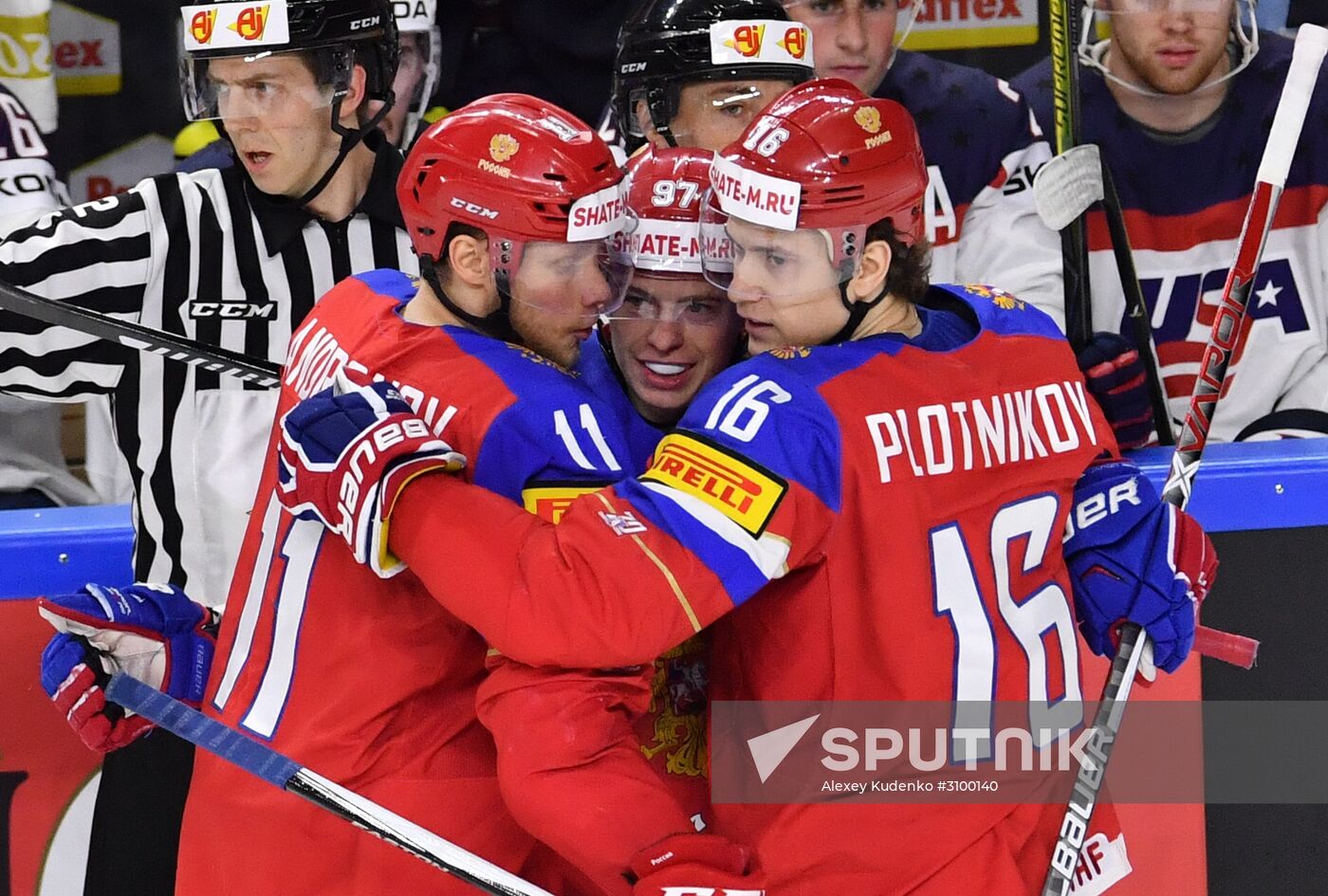 2017 IIHF World Championship. Russia vs USA