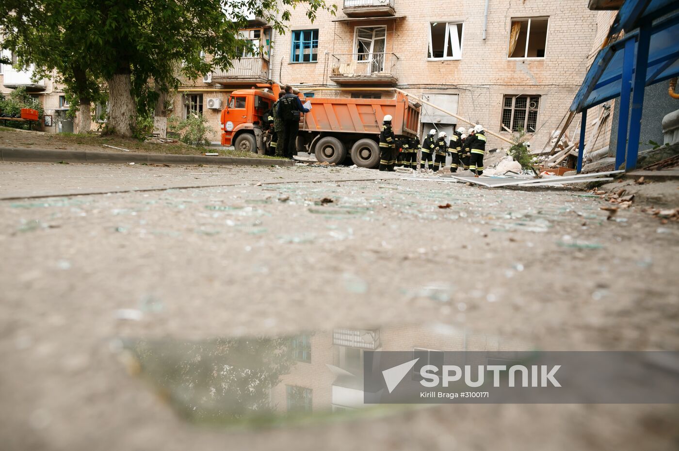 Gas explosion in residential building in Volgograd