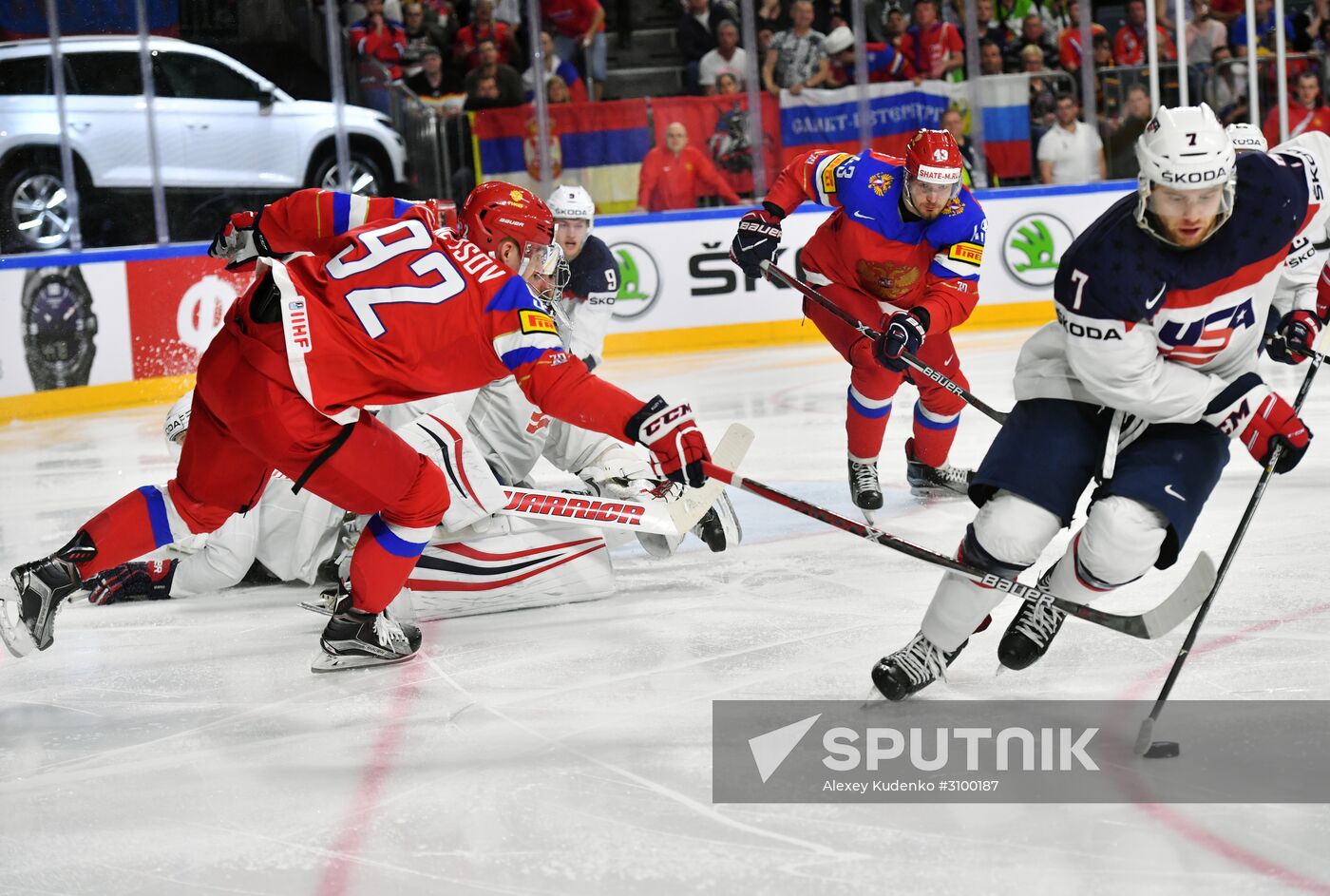 2017 IIHF World Championship. Russia vs USA