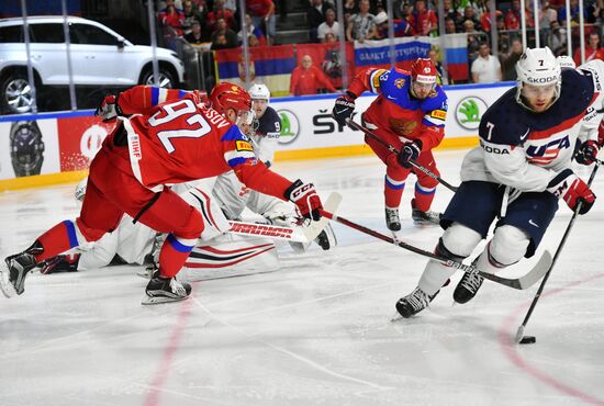 2017 IIHF World Championship. Russia vs USA