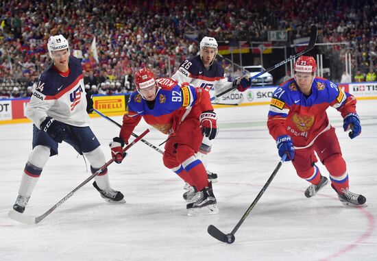 2017 IIHF World Championship. Russia vs USA