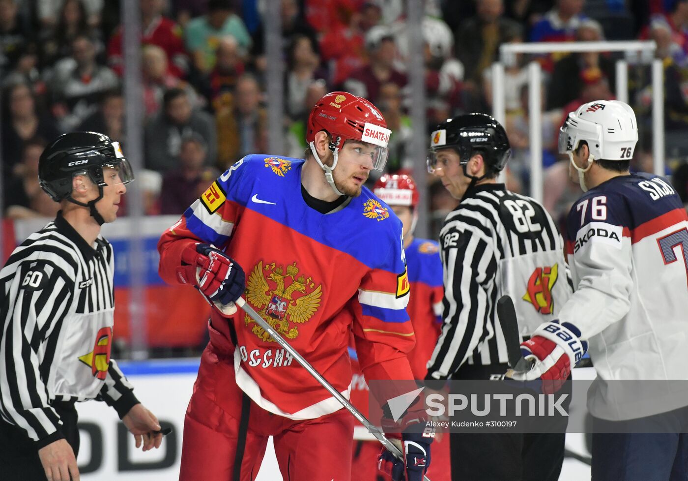 2017 IIHF World Championship. Russia vs USA