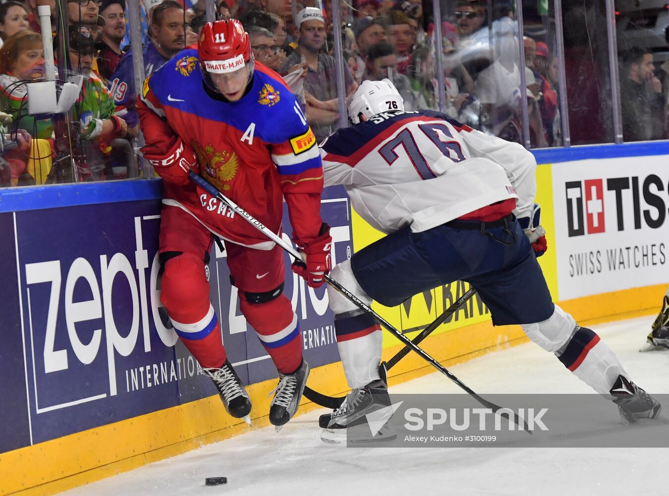 2017 IIHF World Championship. Russia vs USA