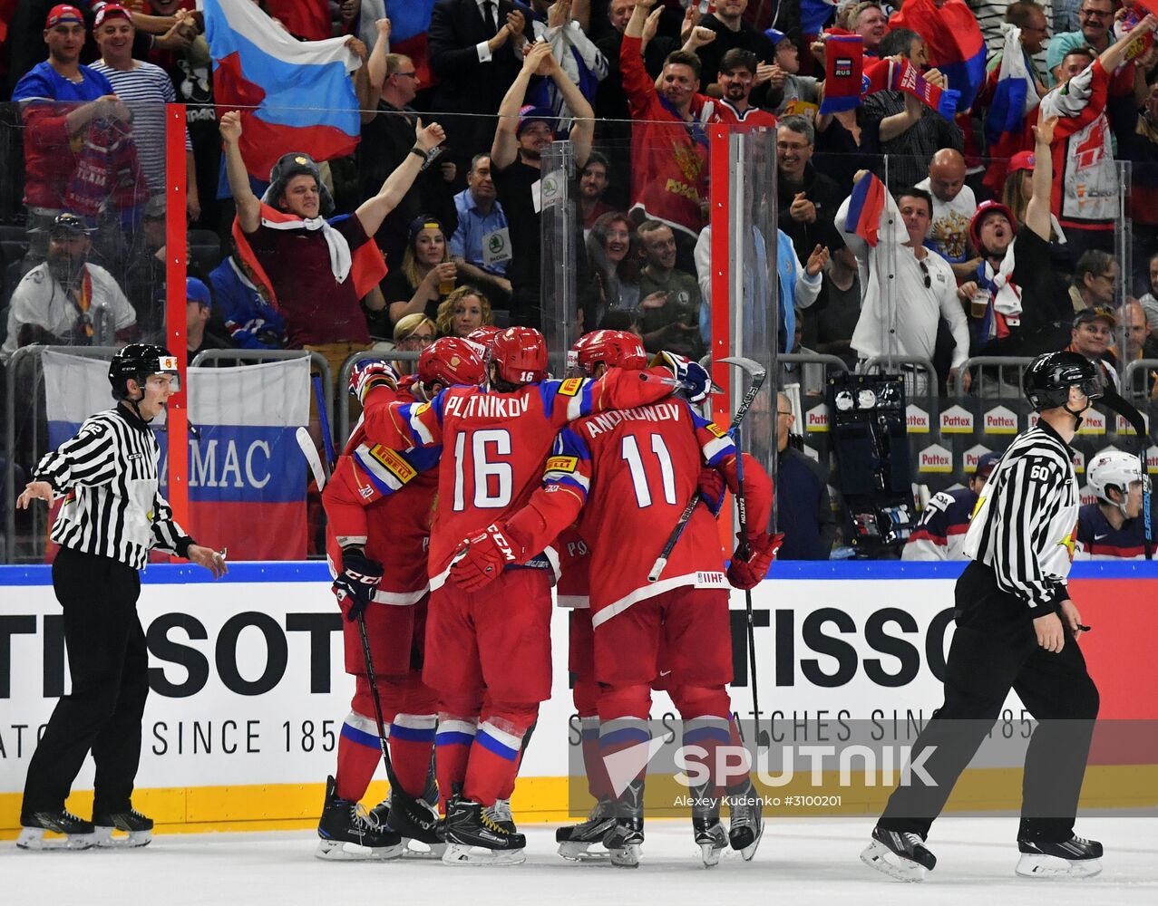 2017 IIHF World Championship. Russia vs USA