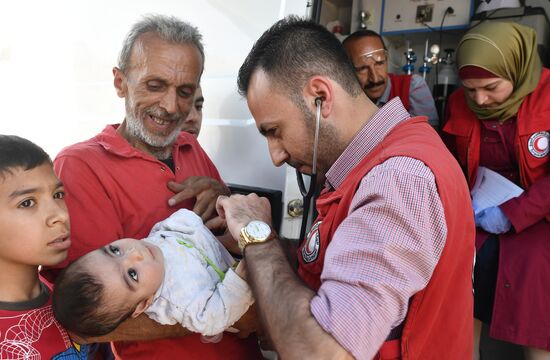 Situation in Qaboun neighborhood in Damascus suburb