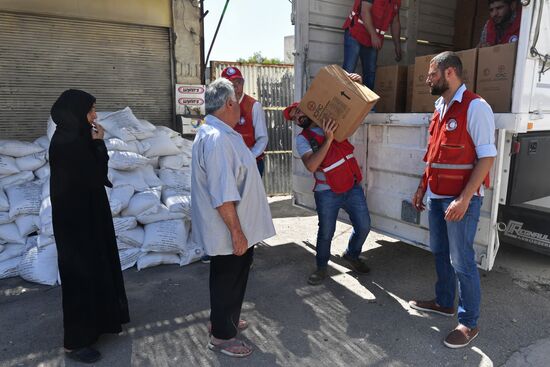 Situation in Qaboun neighborhood in Damascus suburb