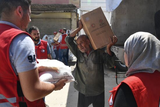 Situation in Qaboun neighborhood in Damascus suburb