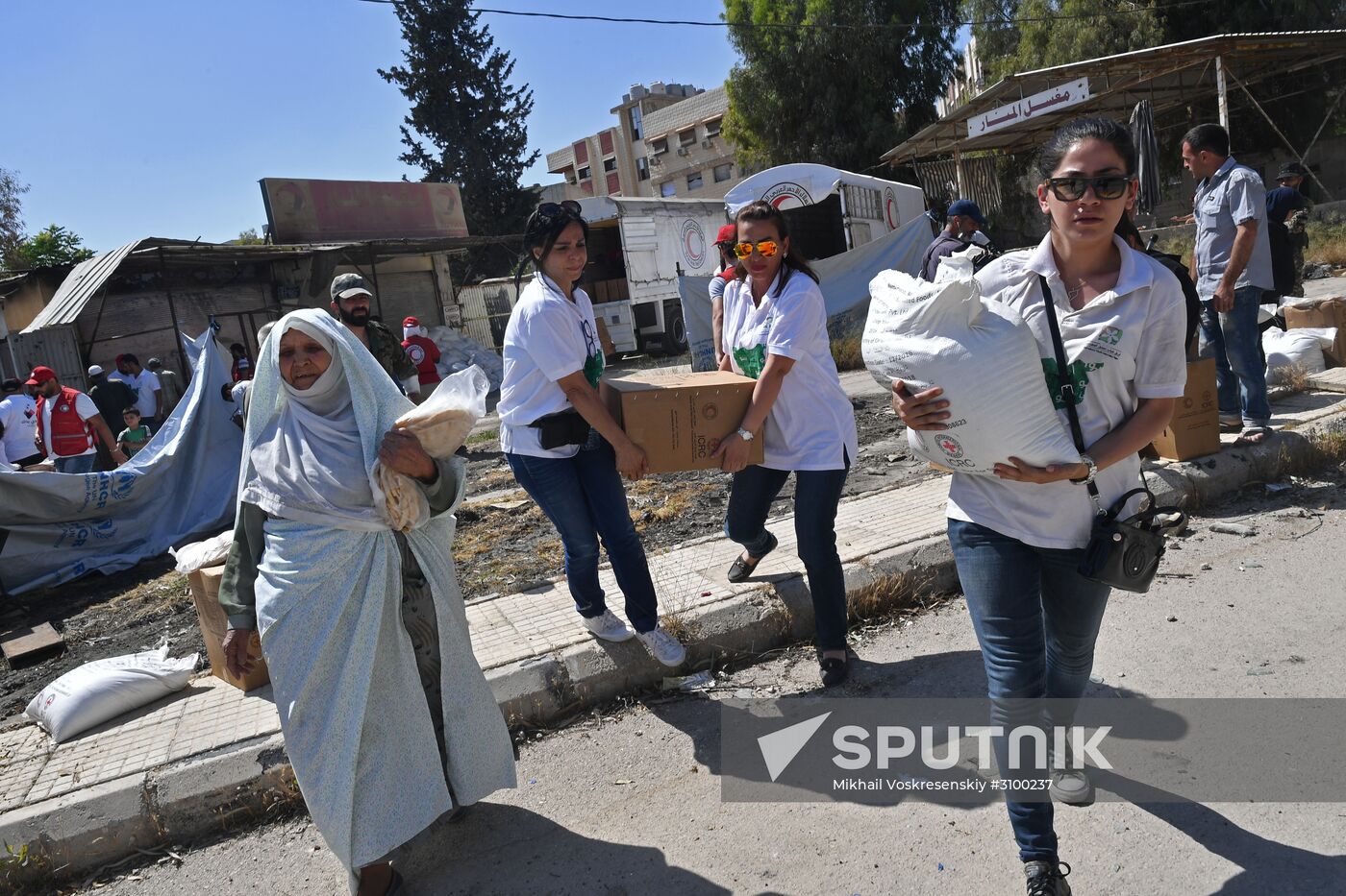 Situation in Qaboun neighborhood in Damascus suburb