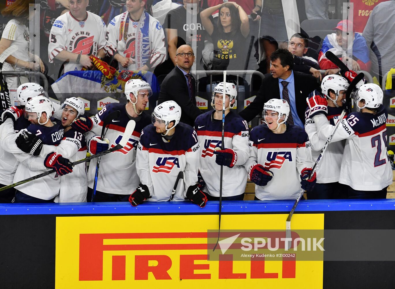2017 IIHF World Championship. Russia vs USA