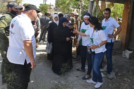 Situation in Qaboun neighborhood in Damascus suburb