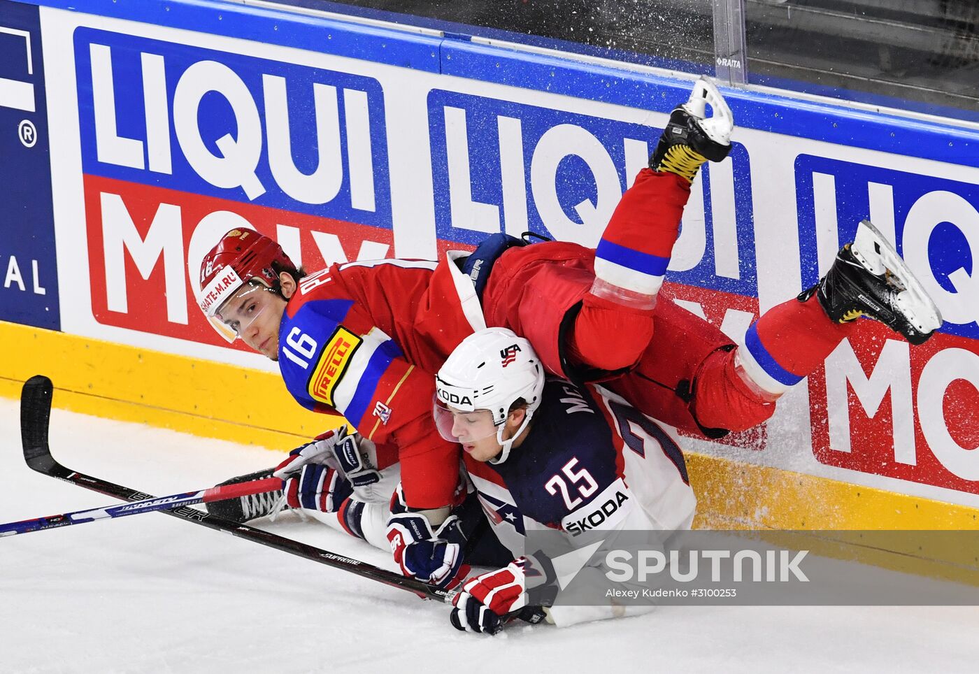 2017 IIHF World Championship. Russia vs USA
