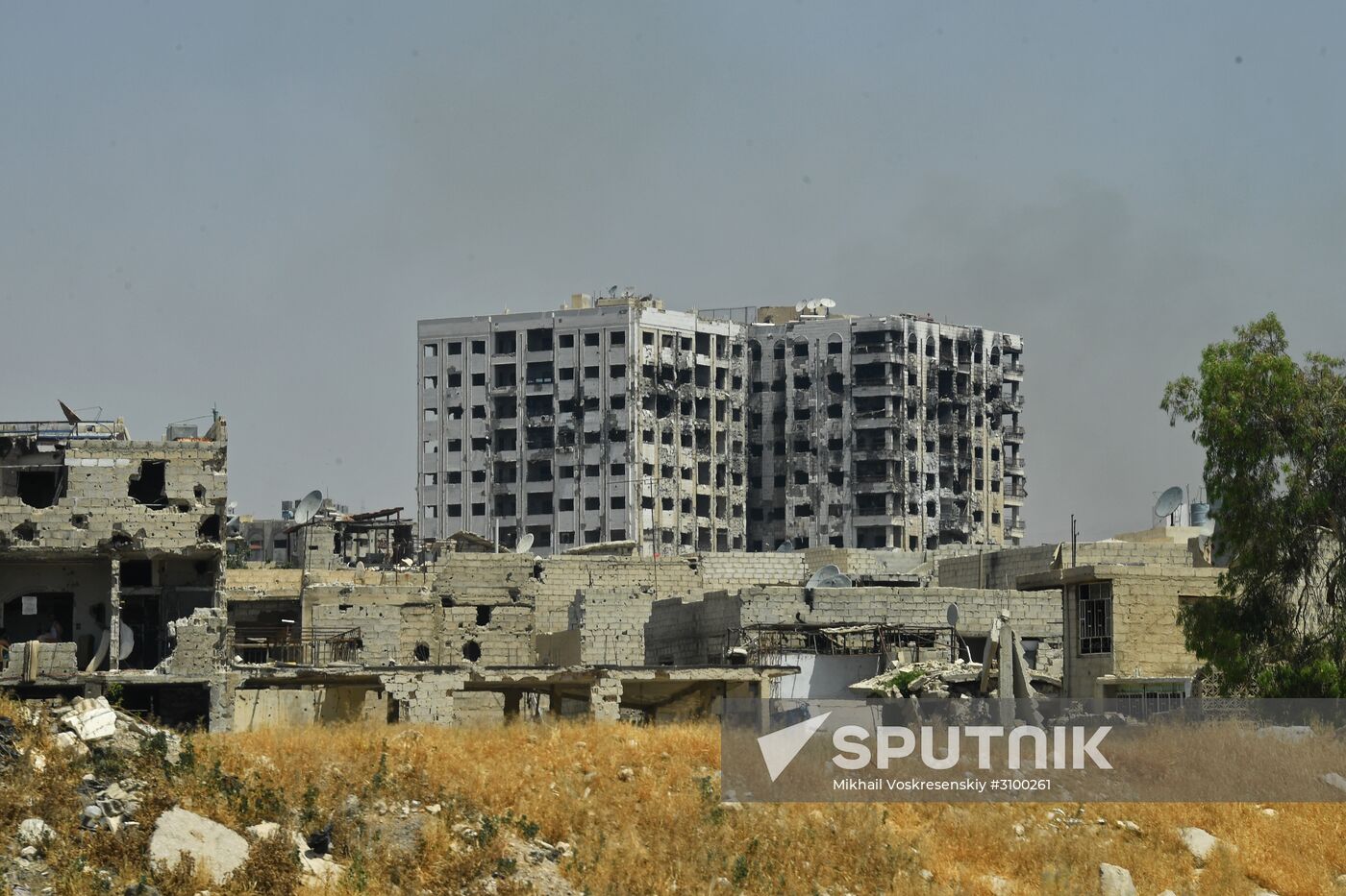 Situation in Qaboun neighborhood in Damascus suburb